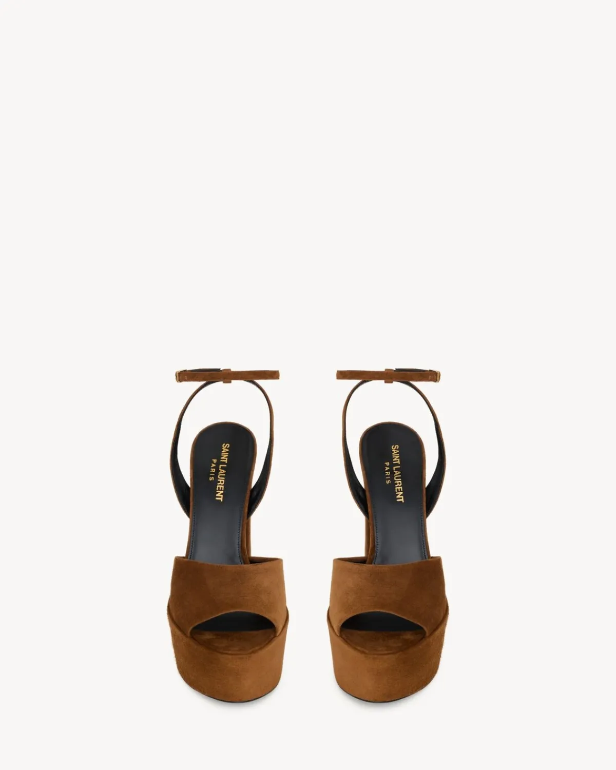 Saint Laurent Sandals-JODIE platform sandals in suede LAND