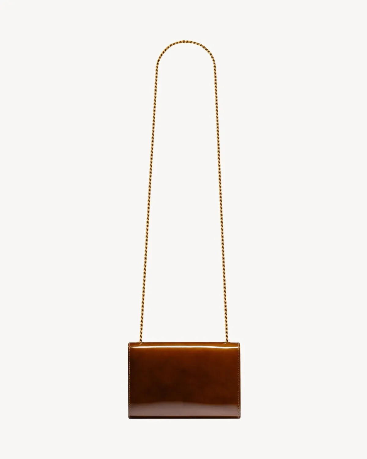 Saint Laurent Shoulder Bags | Crossbody Bags-KATE small in patent leather CHATAIGNE