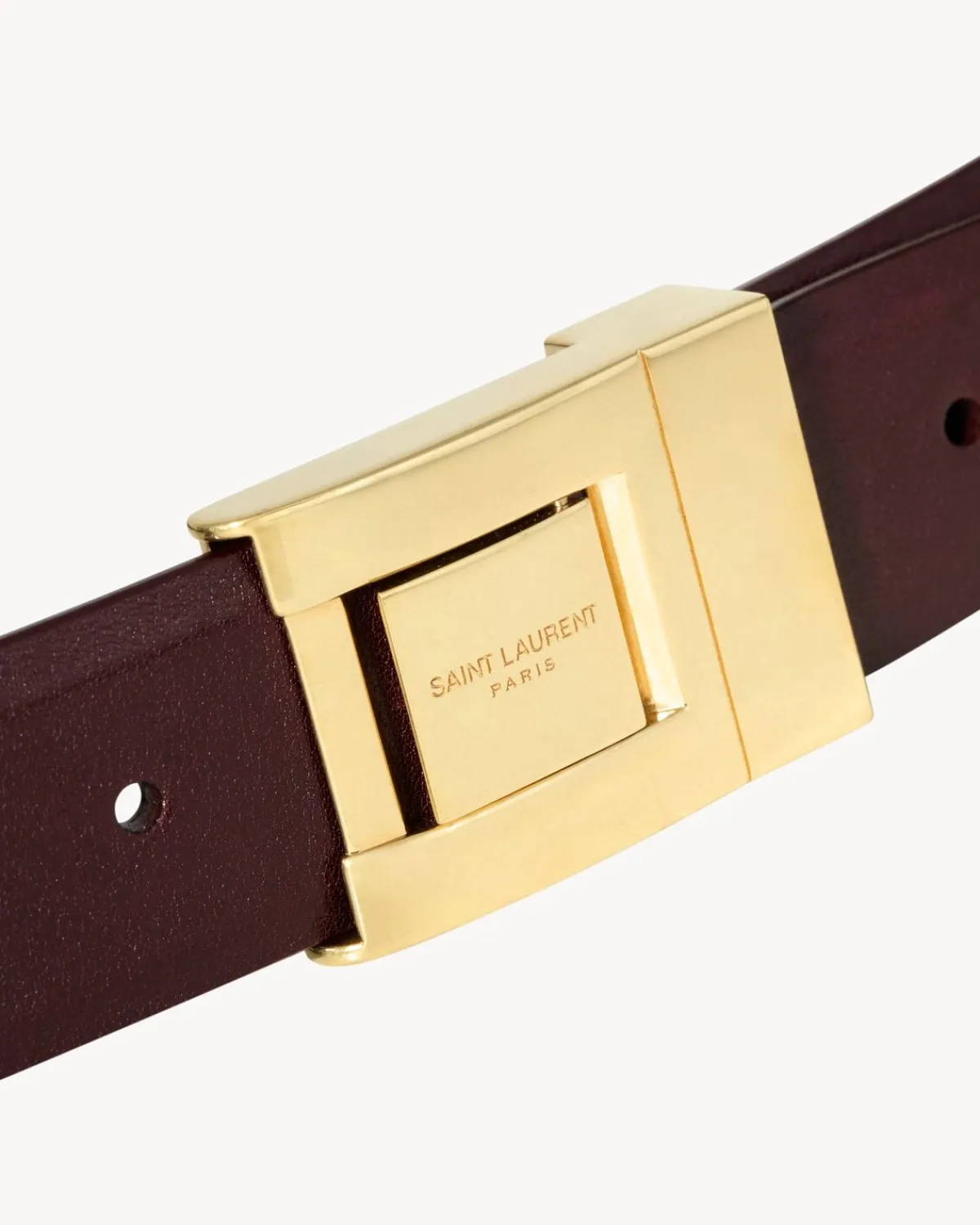 Saint Laurent Belts-LA 76 belt in lambskin HOTWINE