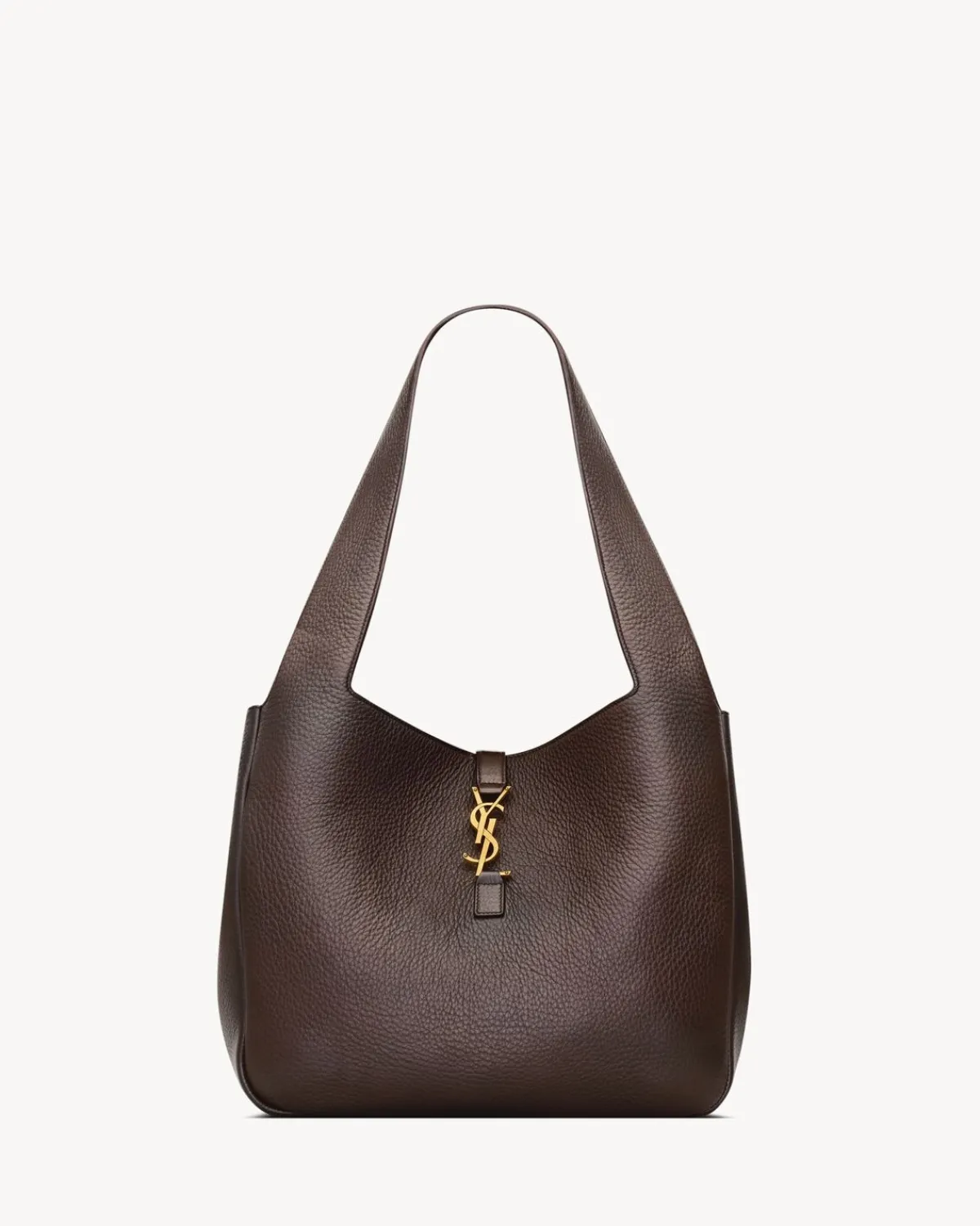 Saint Laurent Totes-LE 5 À 7 BEA in grained leather MARRONFONCE