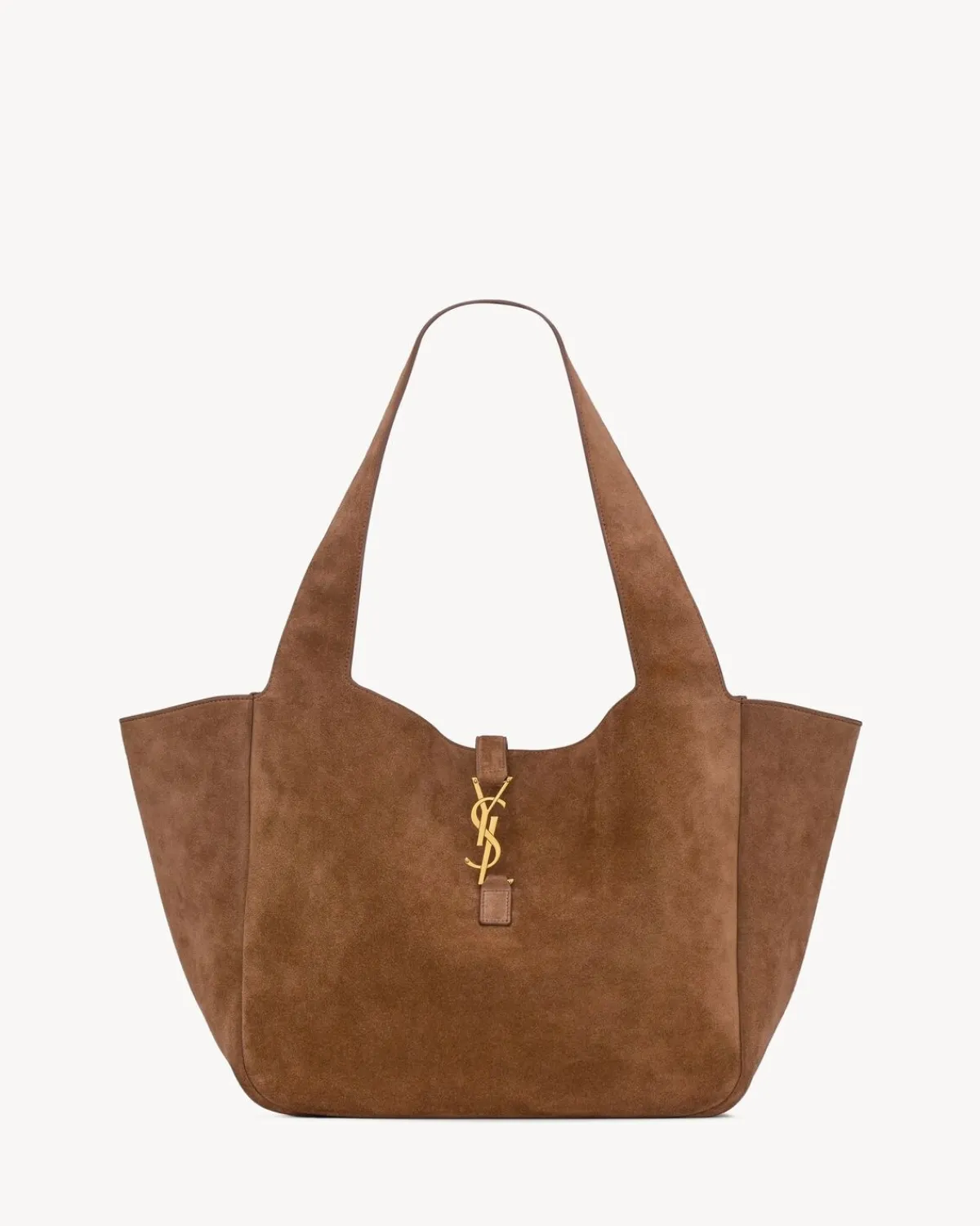 Saint Laurent Totes-LE 5 À 7 BEA in suede CARAMELCOGNAC