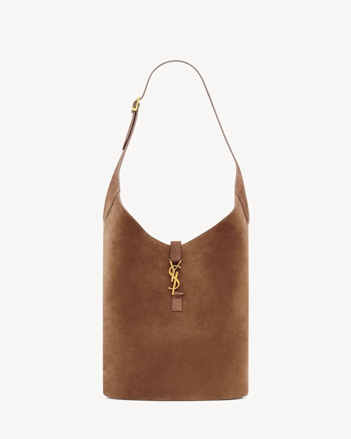 Saint Laurent Hobos And Buckets-LE 5 À 7 hobo in suede CARAMELCOGNAC