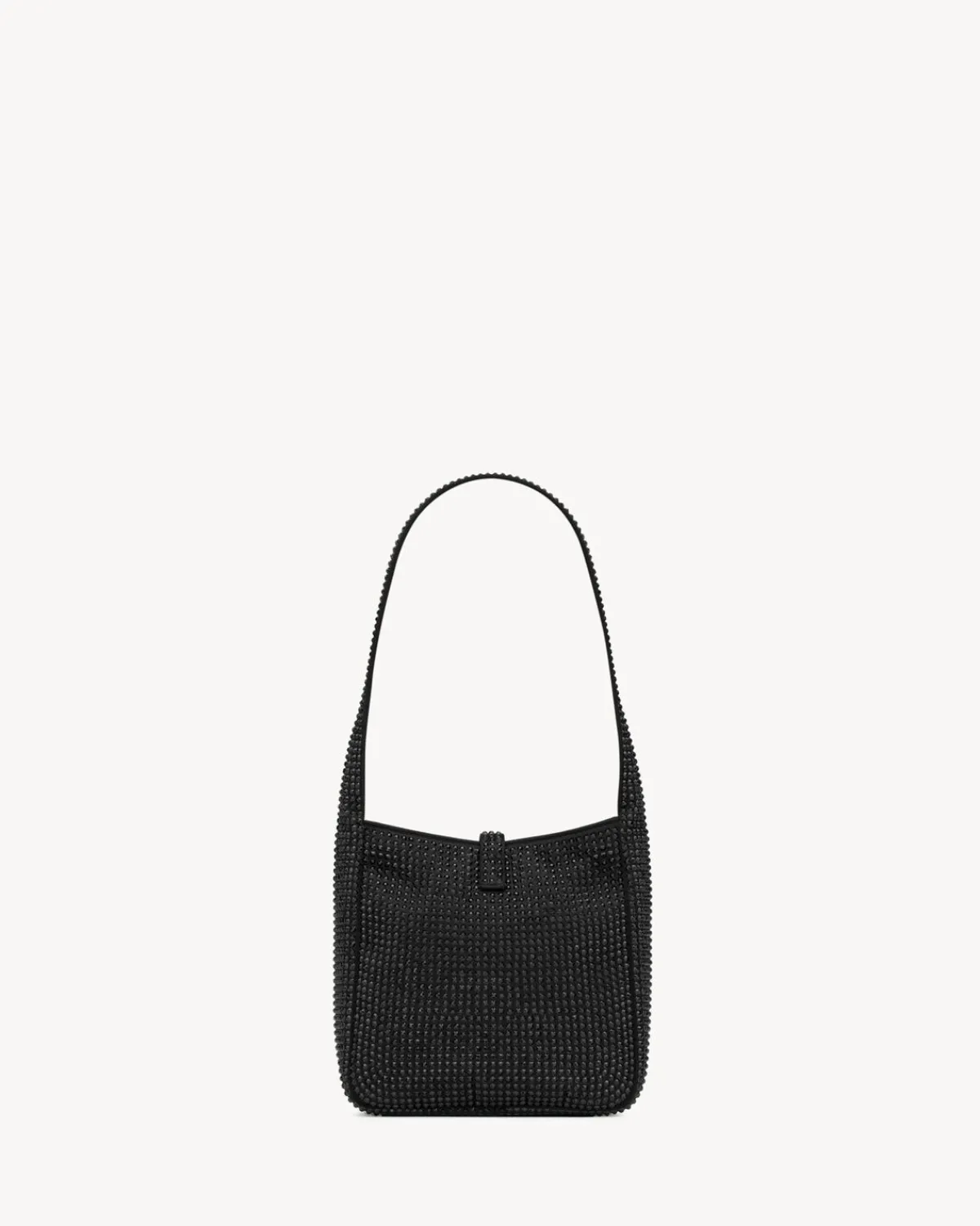 Saint Laurent Hobos And Buckets | Mini Bags-LE 5 À 7 supple baby in silk satin and crystals NOIR