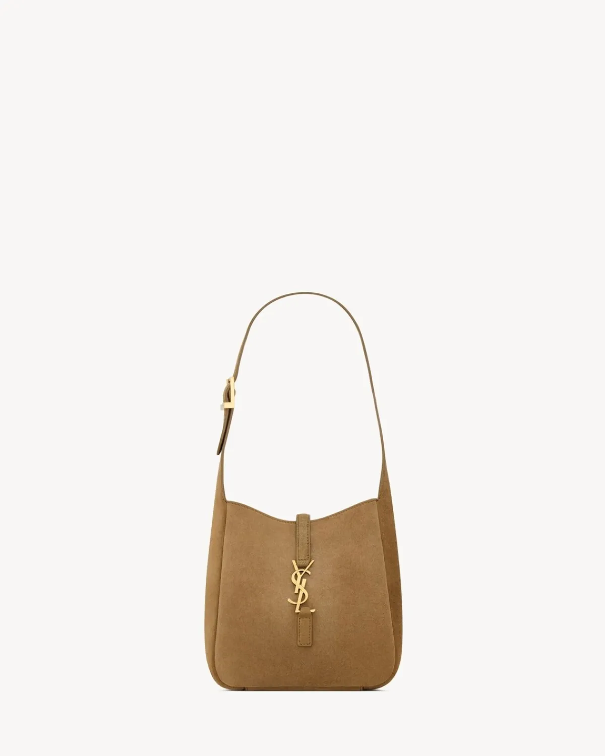 Saint Laurent Hobos And Buckets | Mini Bags-LE 5 À 7 supple baby in suede GOLDENLEAF