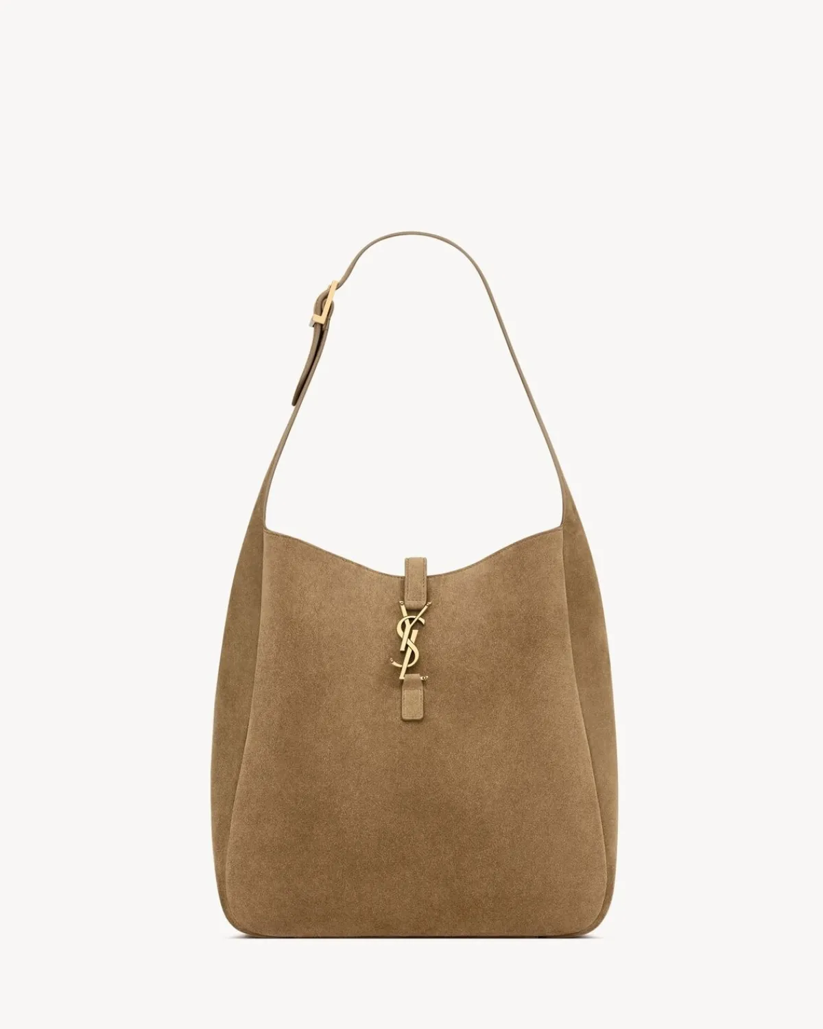 Saint Laurent Shoulder Bags | Hobos And Buckets-LE 5 À 7 supple LARGE in suede GOLDENLEAF