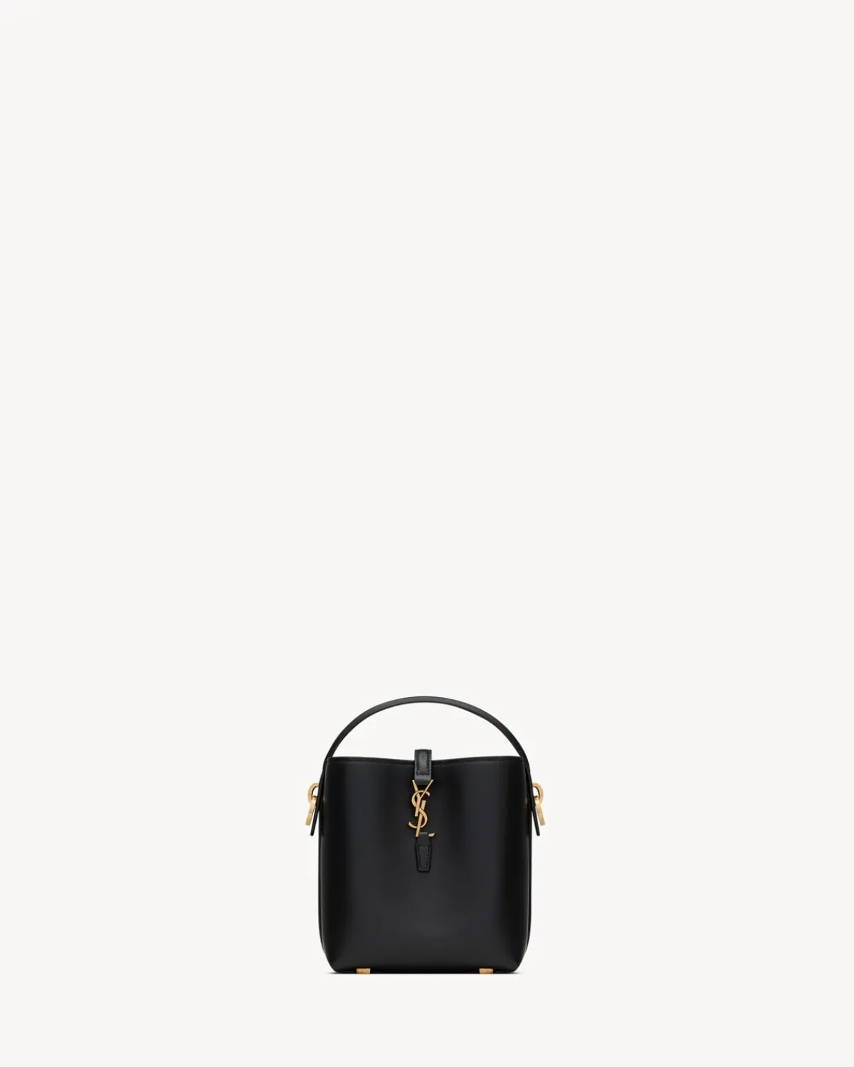 Saint Laurent Crossbody Bags | Hobos And Buckets-LE 37 mini in shiny leather BLACK