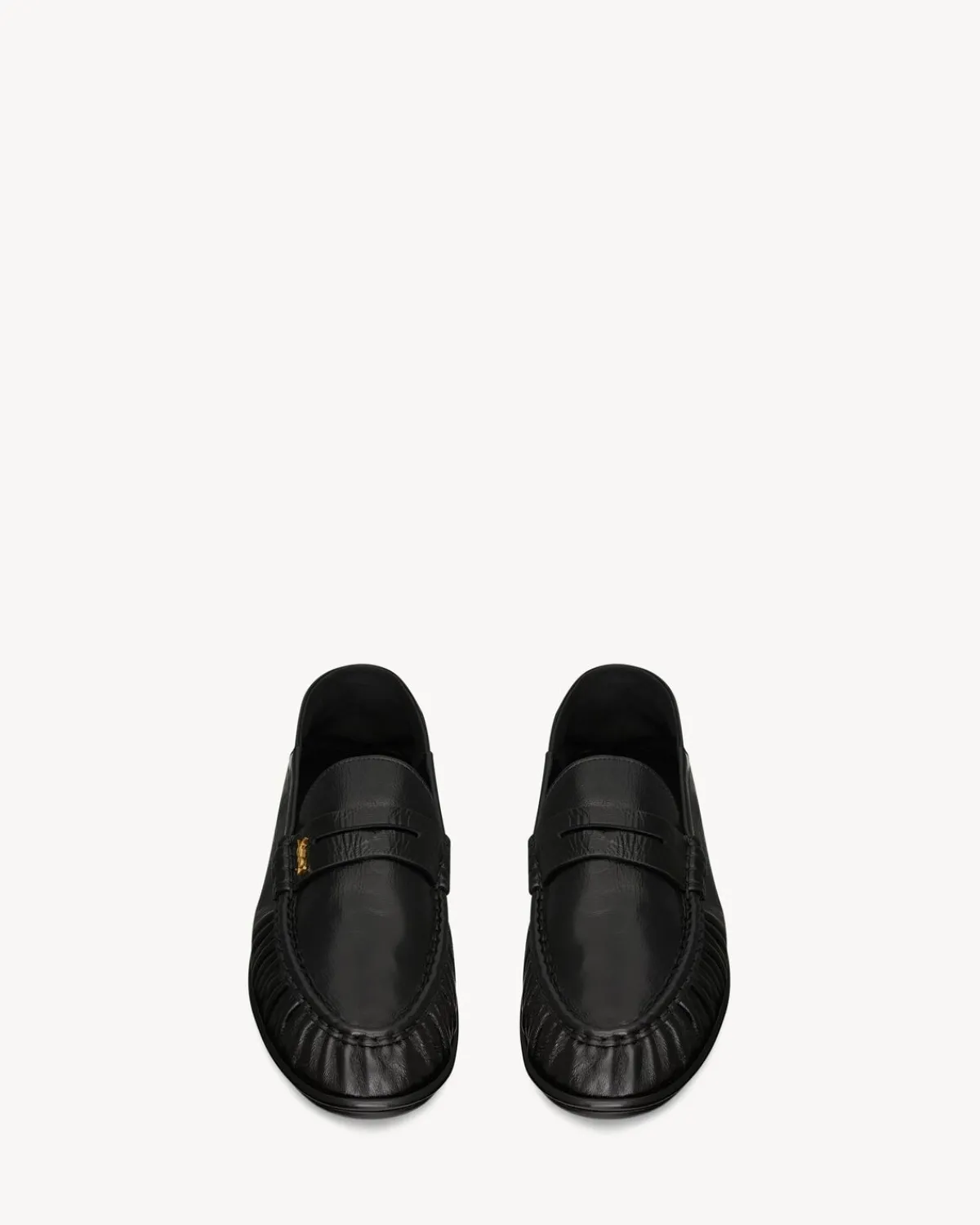 Saint Laurent Loafers-LE LOAFER foldable in smooth leather BLACK