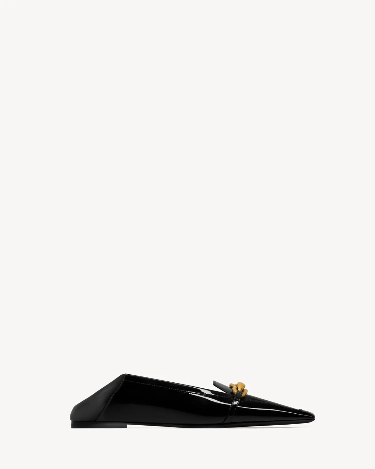 Saint Laurent Flats-LE MAILLON slippers in patent leather BLACK