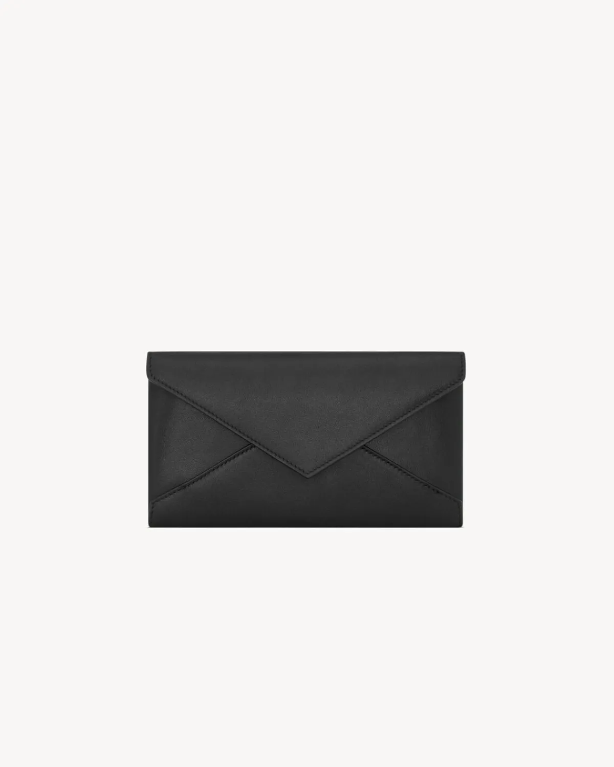 Saint Laurent Wallets-LETTER large wallet in leather BLACK