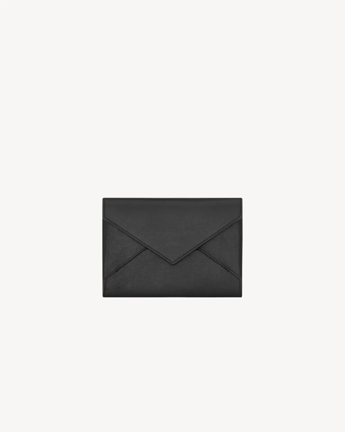 Saint Laurent Card Cases | Cases And Holders-LETTER passport case in leather BLACK