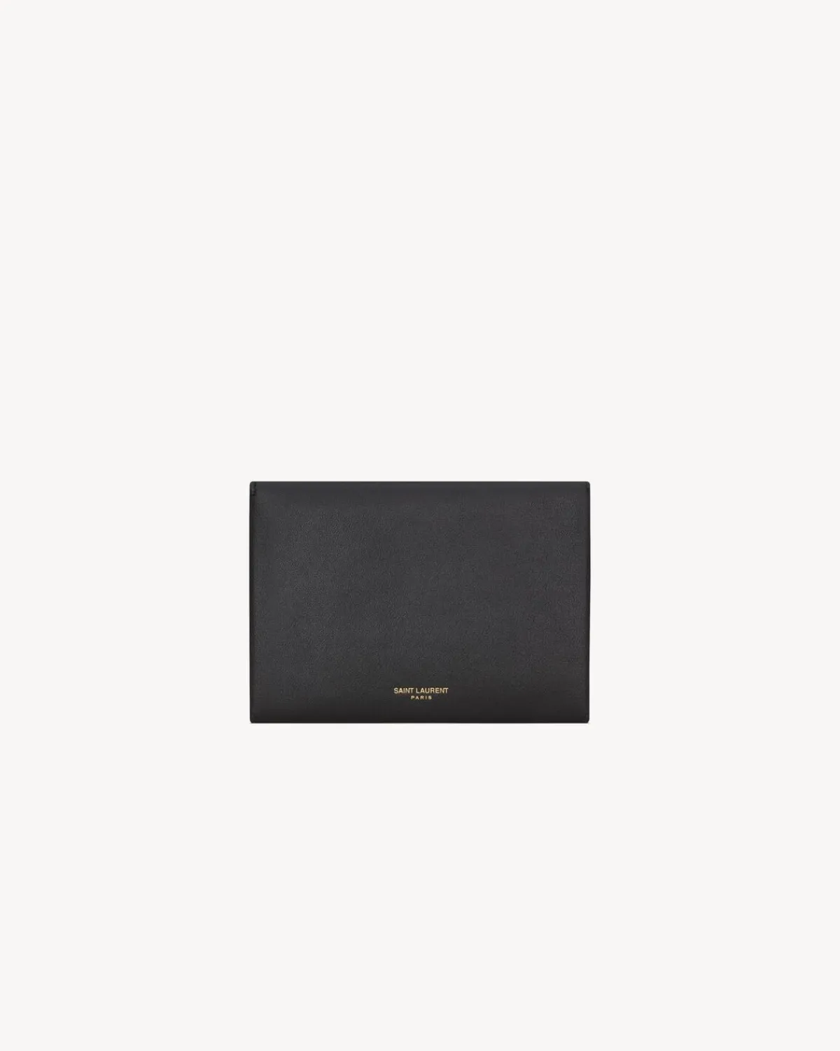 Saint Laurent Card Cases | Cases And Holders-LETTER passport case in leather BLACK