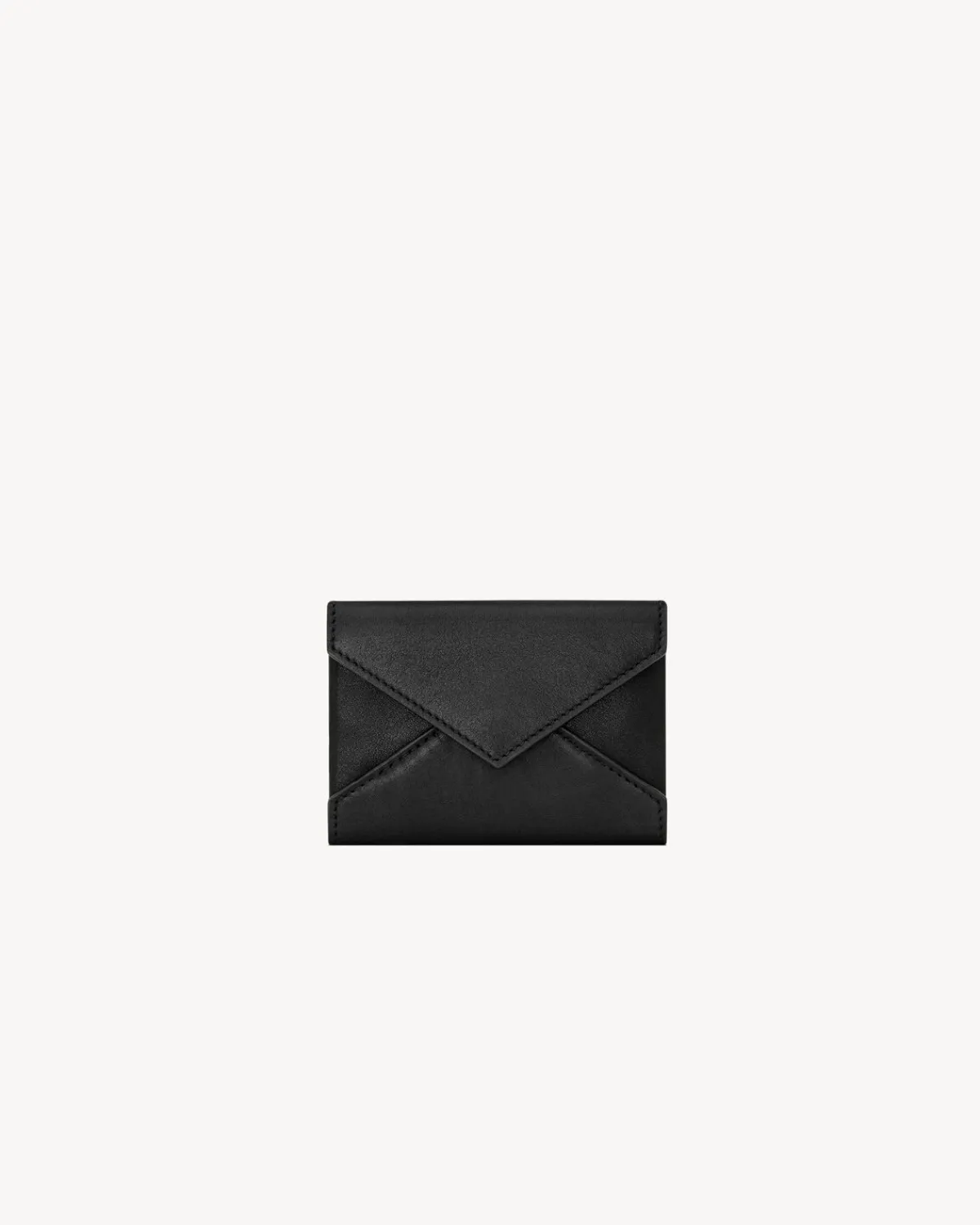 Saint Laurent Wallets | Card Cases-LETTER wallet in leather BLACK