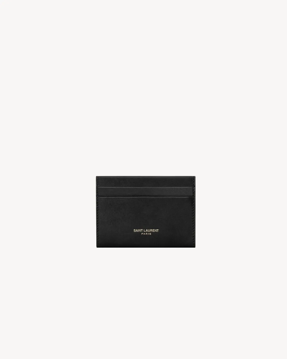 Saint Laurent Wallets | Card Cases-LETTER wallet in leather BLACK