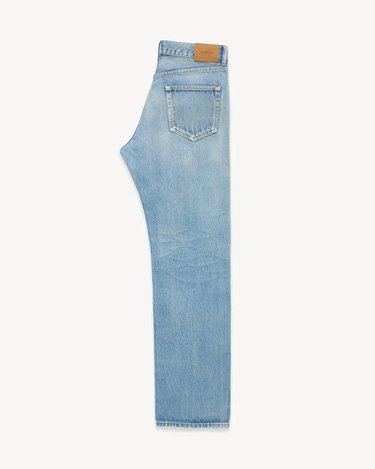 Saint Laurent Denim-Loose-Fit Jeans in Blue Beat Denim BLUEBEAT