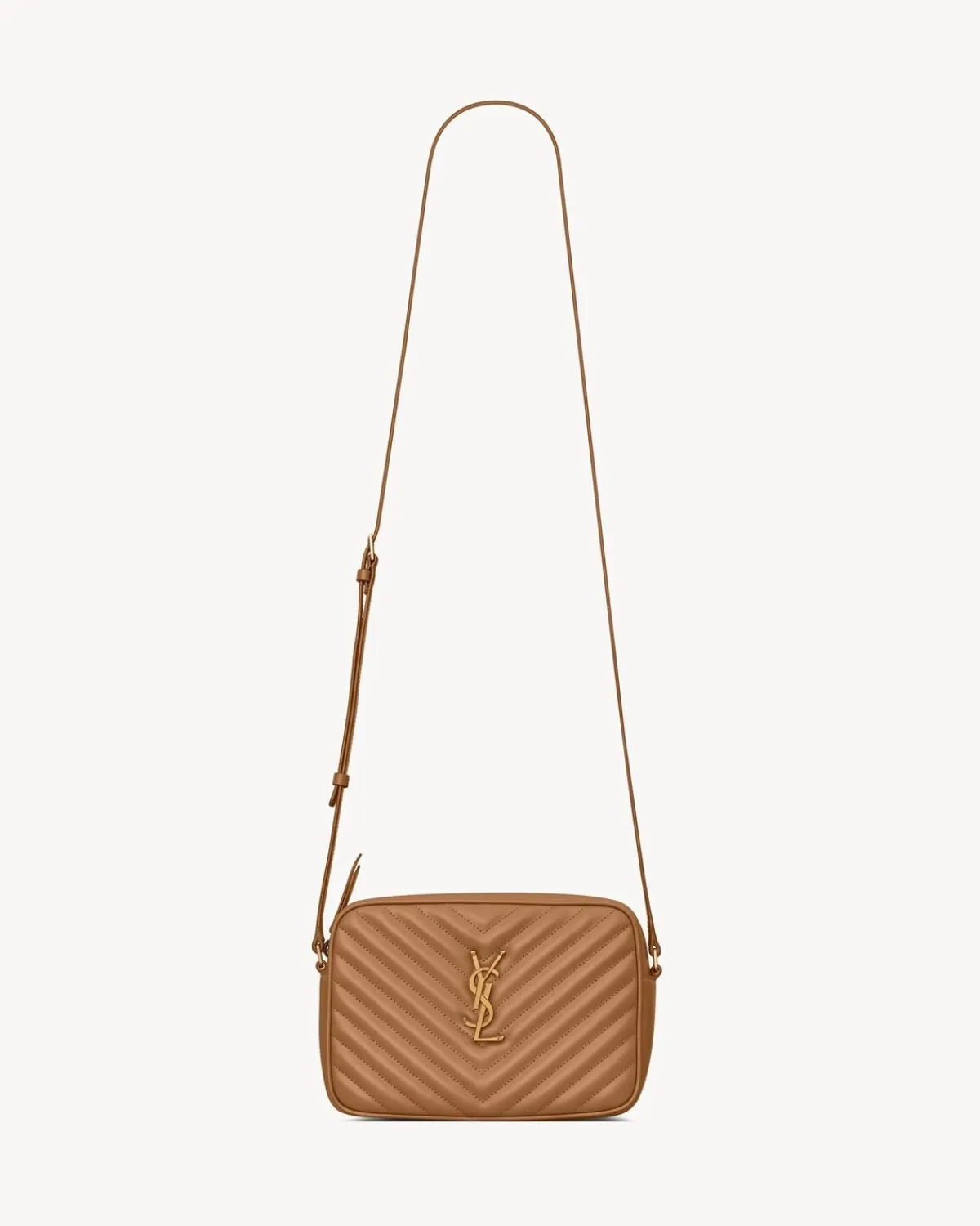 Saint Laurent Crossbody Bags-LOU camera bag in quilted leather CINNAMON