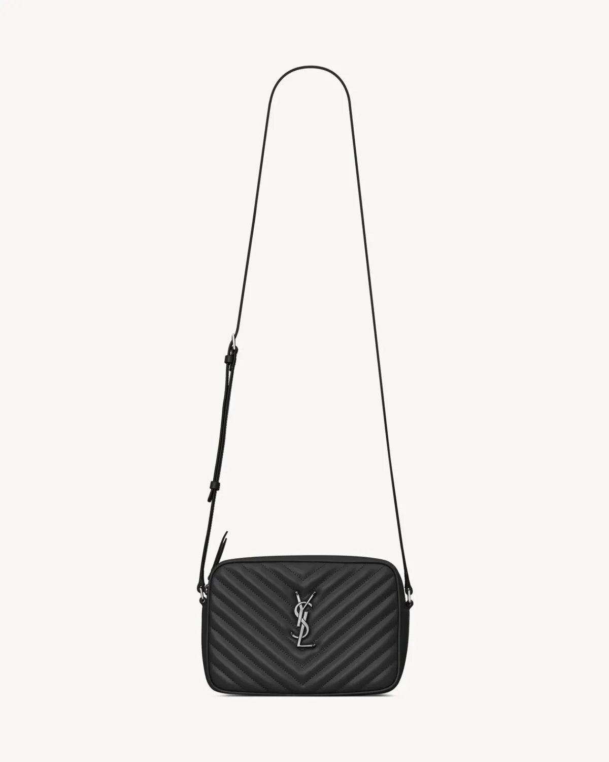 Saint Laurent Crossbody Bags-LOU camera bag in quilted leather NOIR