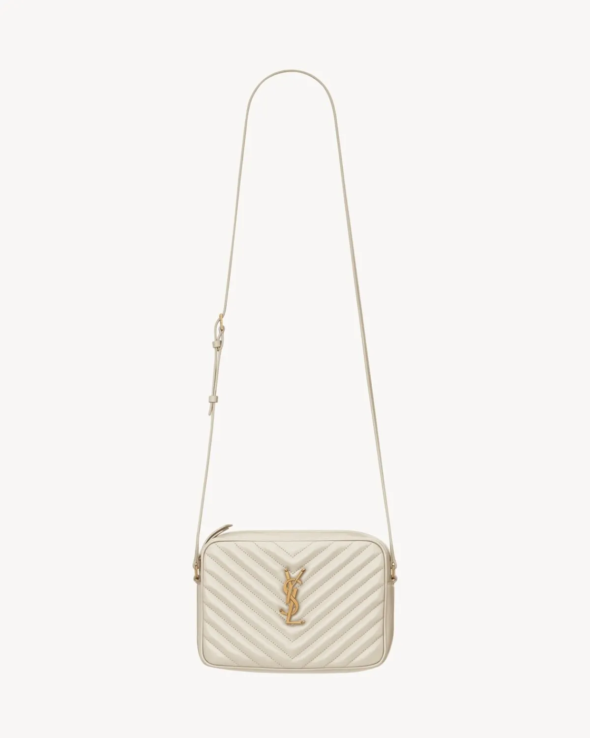 Saint Laurent Crossbody Bags-LOU camera bag in quilted leather CREMASOFT