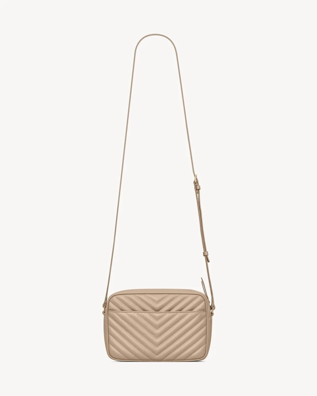 Saint Laurent Crossbody Bags-LOU camera bag in quilted leather DARKBEIGE