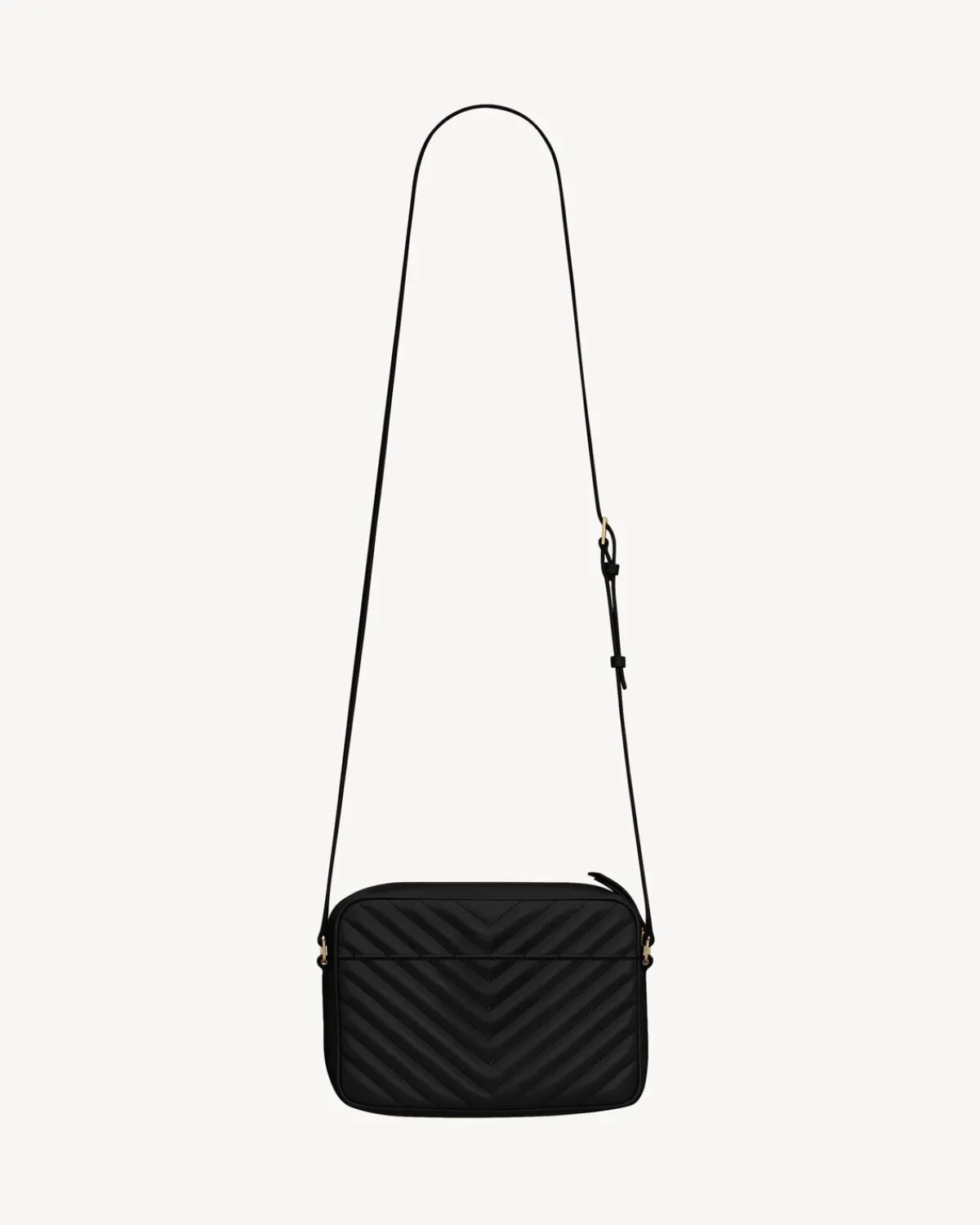 Saint Laurent Crossbody Bags-LOU camera bag in quilted leather BLACK