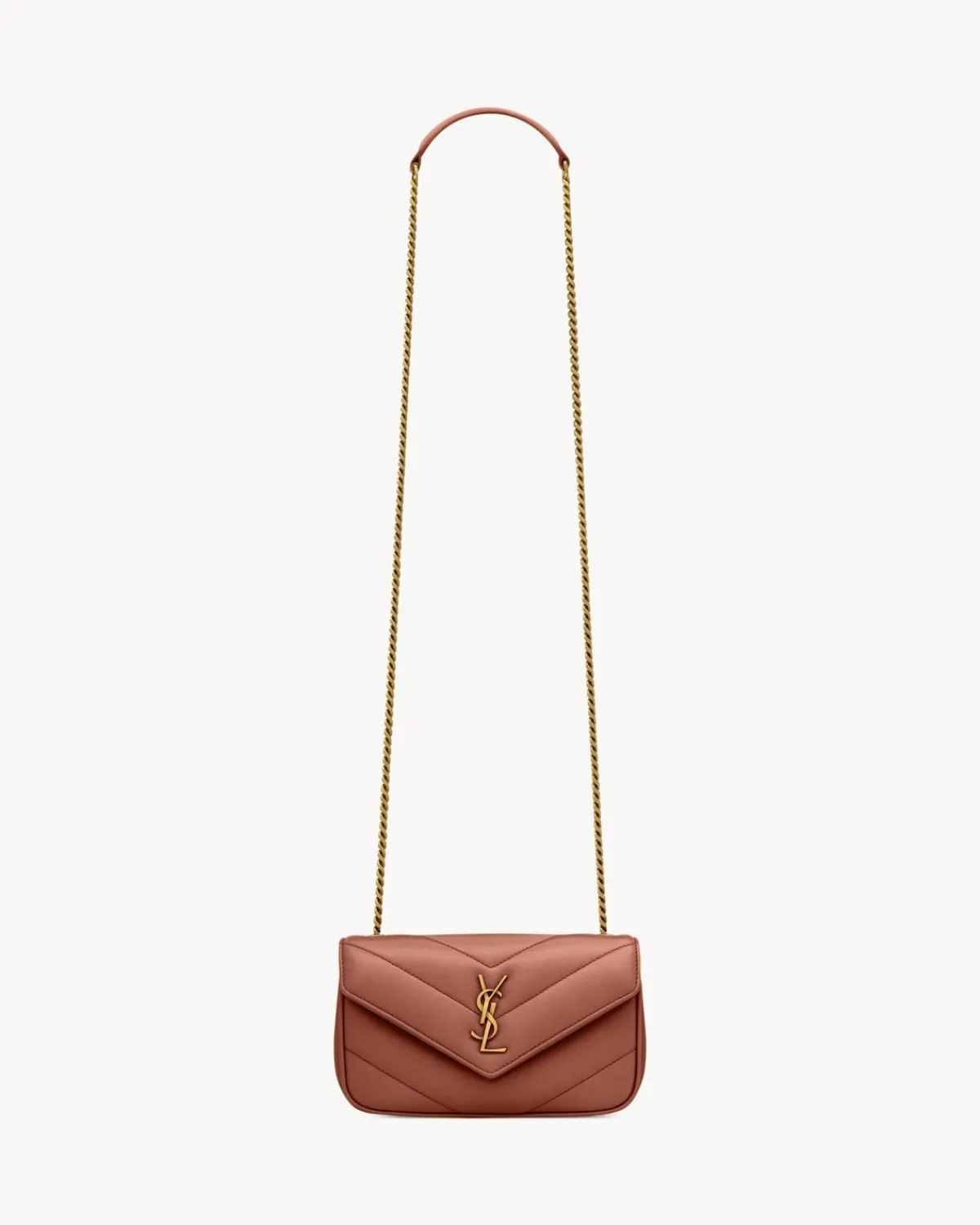 Saint Laurent Crossbody Bags | Mini Bags-LOULOU MINI in lambskin HORTENSIA