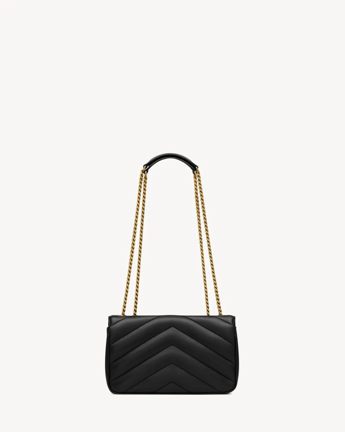 Saint Laurent Shoulder Bags | Crossbody Bags-LOULOU small in MATELASSÉ lambskin NOIR