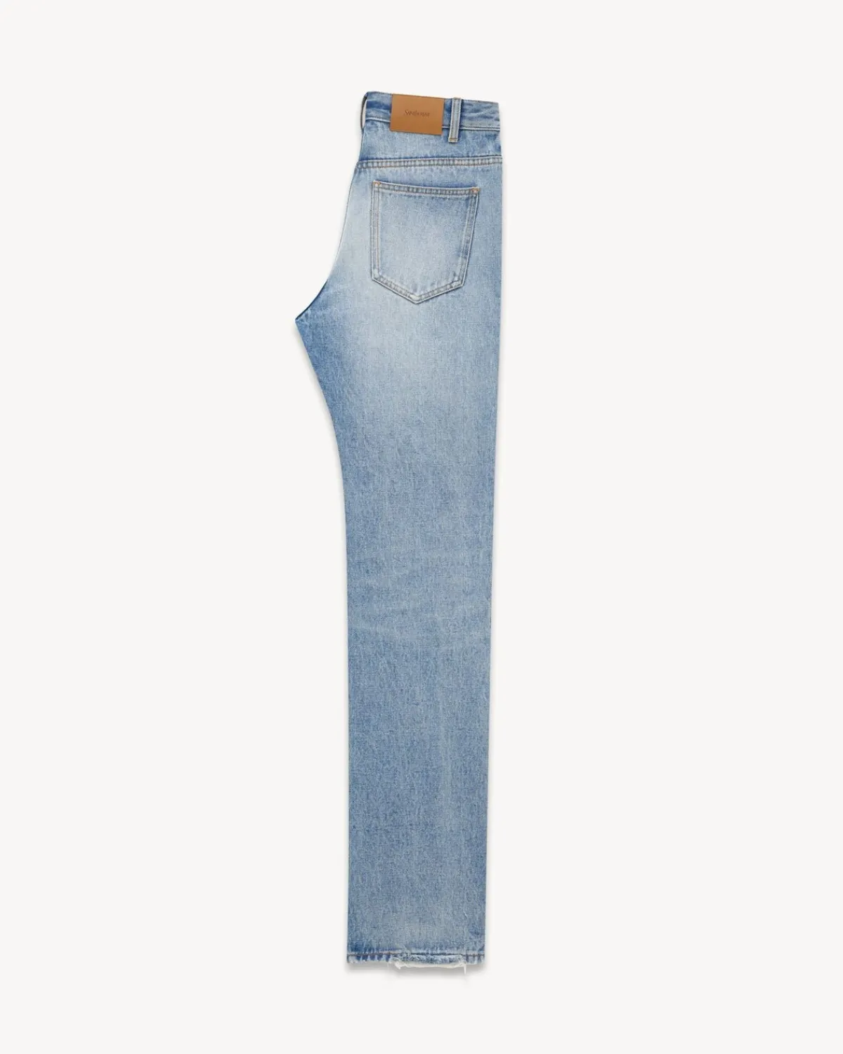 Saint Laurent Denim-Low-Rise Jeans in Sicily Blue Denim SICILYBLUE