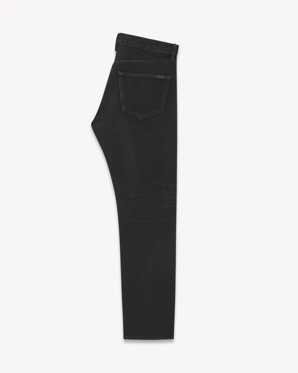 Saint Laurent Denim-Mick Jeans in Black Denim OSAKABLACK