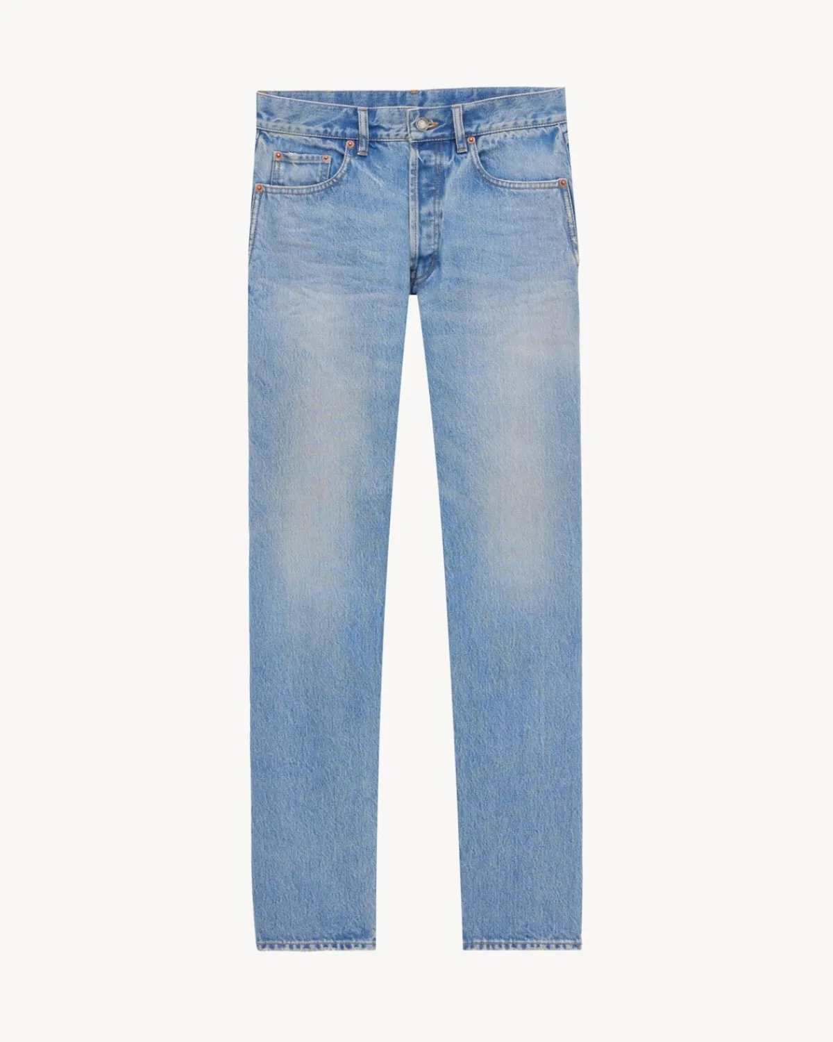 Saint Laurent Denim-MICK long jeans in nonza blue denim NONZABLUE