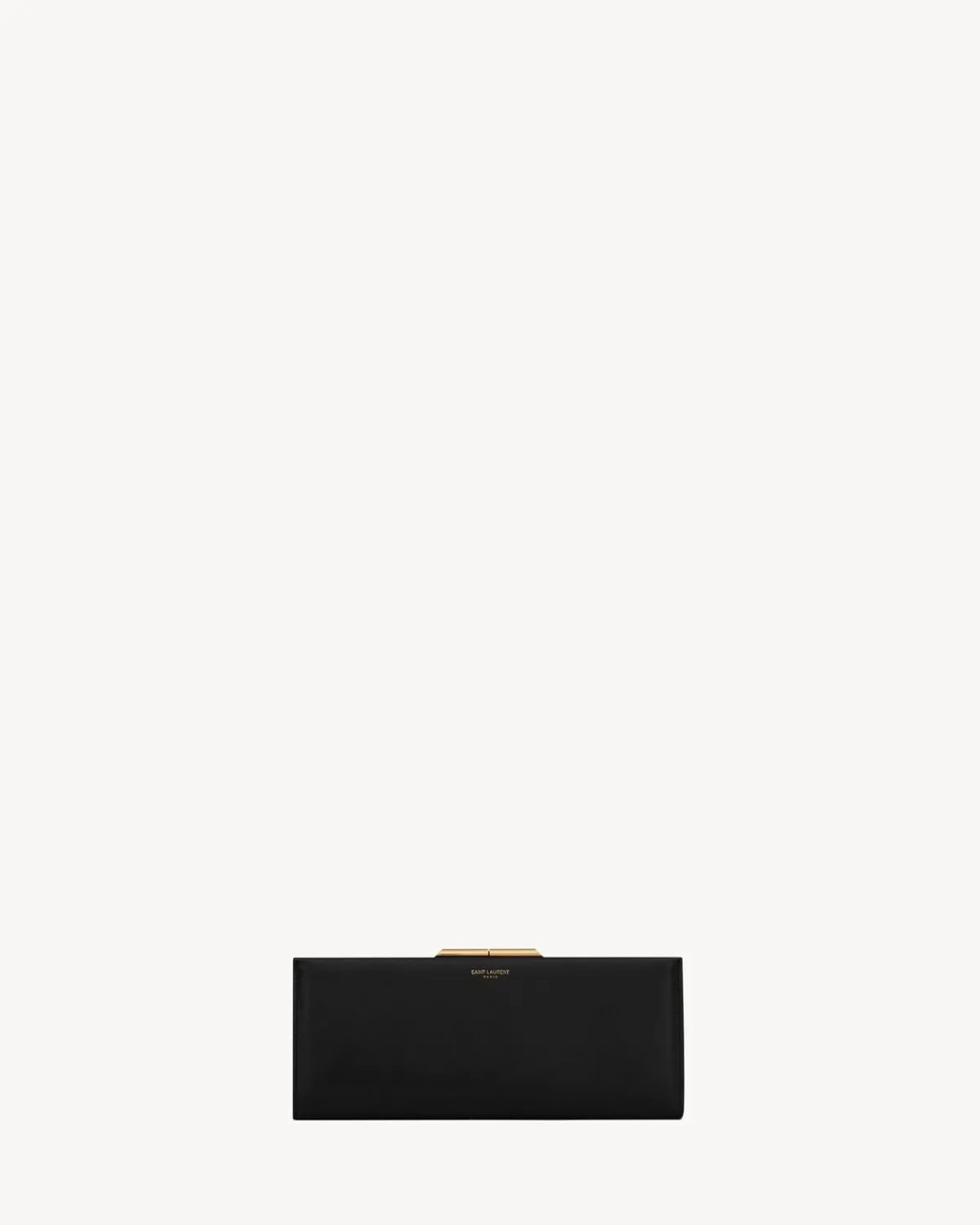 Saint Laurent Clutches And Evening-Midnight small clutch in smooth leather BLACK