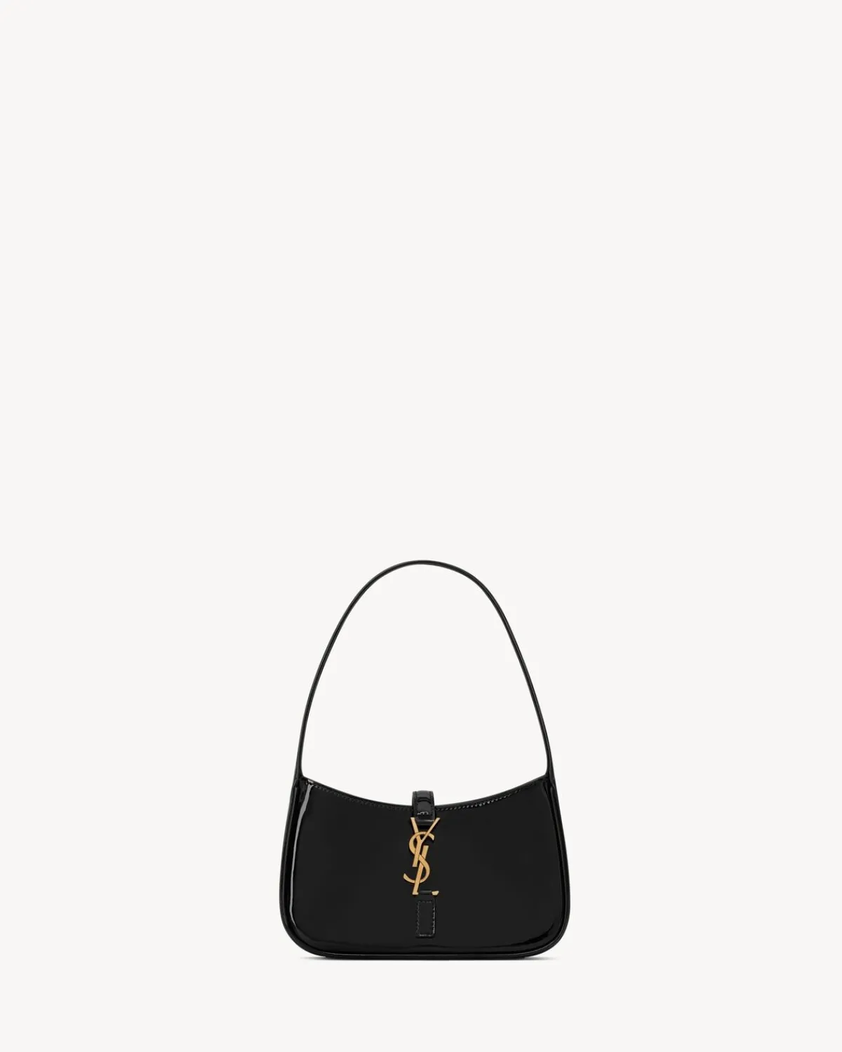 Saint Laurent Mini Bags-MINI LE 5 À 7 IN PATENT LEATHER BLACK