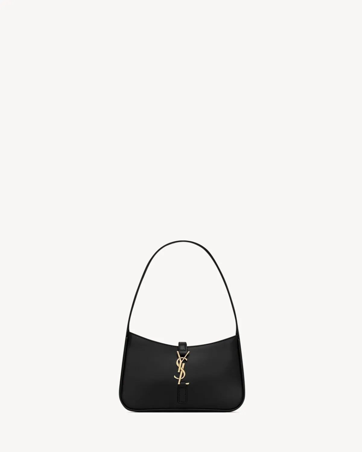 Saint Laurent Hobos And Buckets | Mini Bags-MINI LE 5 À 7 IN SMOOTH LEATHER NOIR