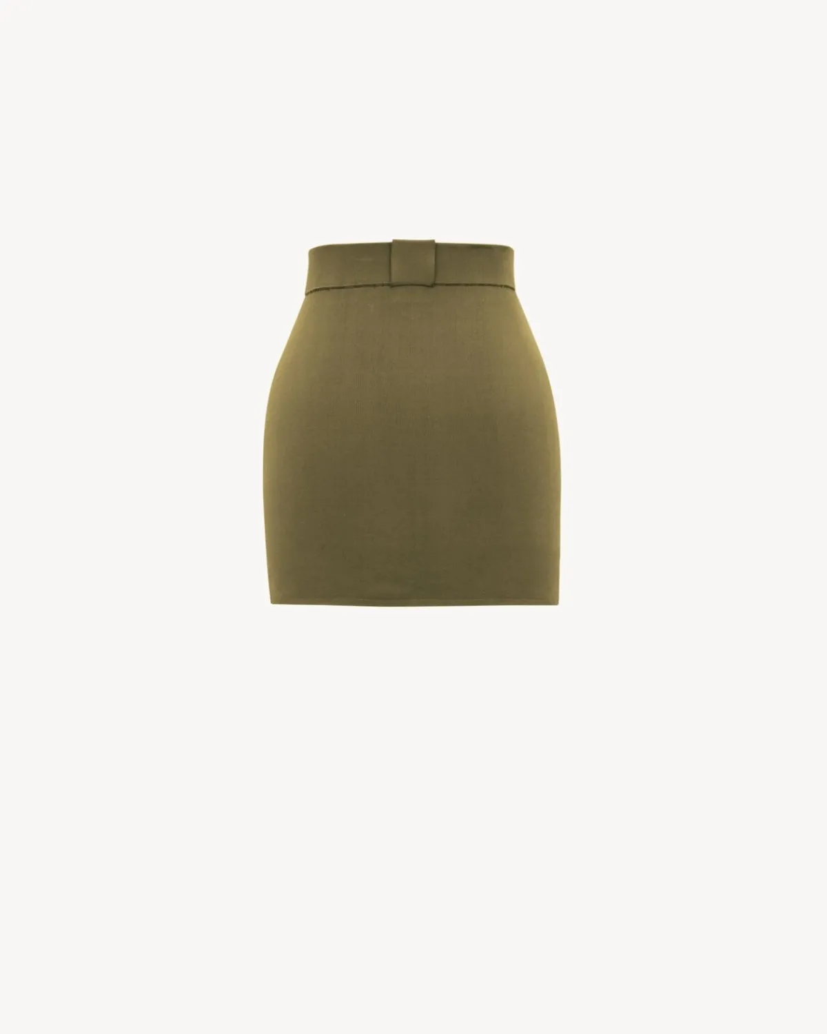 Saint Laurent Dresses And Skirts-mini skirt in knit KAKI