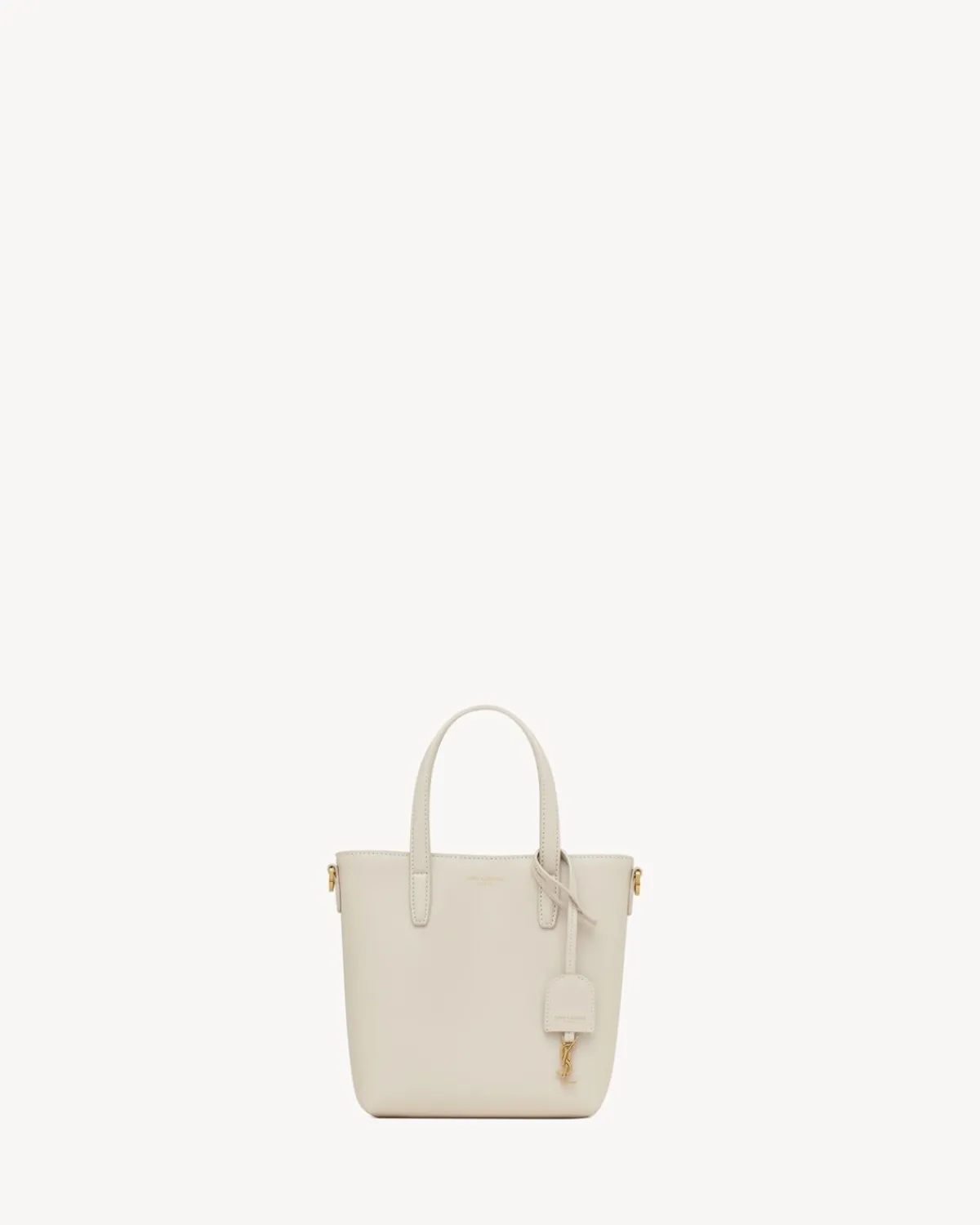 Saint Laurent Crossbody Bags-Mini Toy SHOPPING in box leather BLANCVINTAGE
