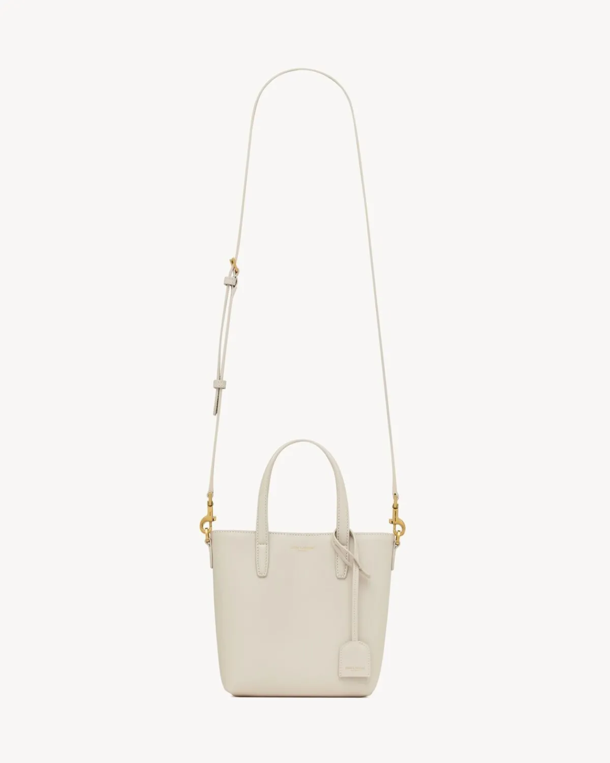 Saint Laurent Crossbody Bags-Mini Toy SHOPPING in box leather BLANCVINTAGE