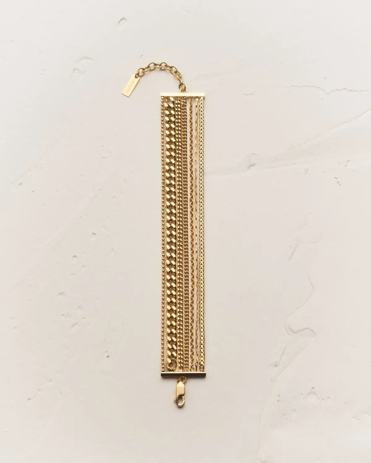 Saint Laurent Fine Jewelry-multi-chain bracelet in 18K yellow gold YELLOWGOLD