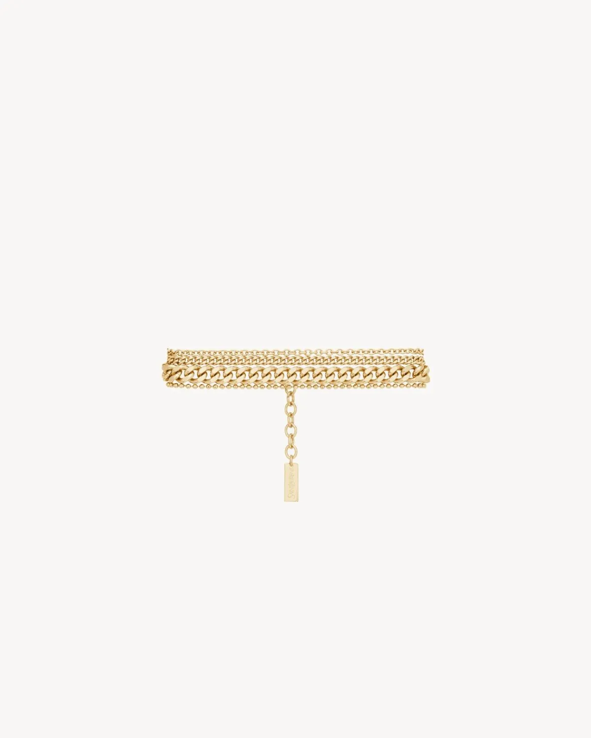 Saint Laurent Fine Jewelry-multi-chain bracelet in 18K yellow gold YELLOWGOLD