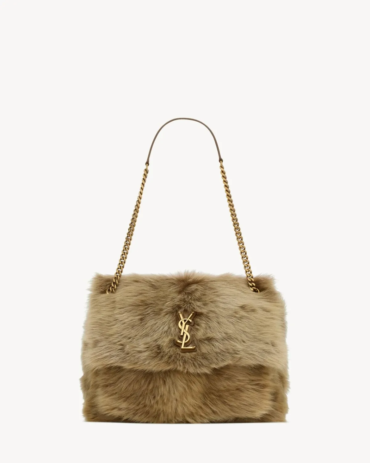 Saint Laurent Shoulder Bags-NIKI large in shearling ROUAN