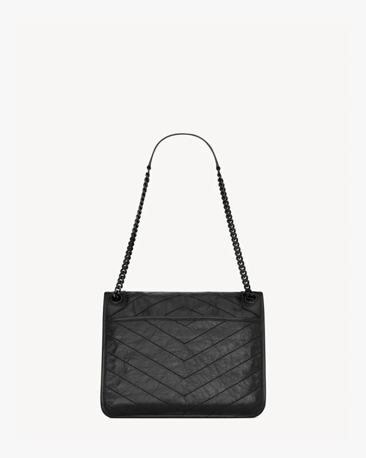 Saint Laurent Shoulder Bags-NIKI MEDIUM IN VINTAGE LEATHER BLACK