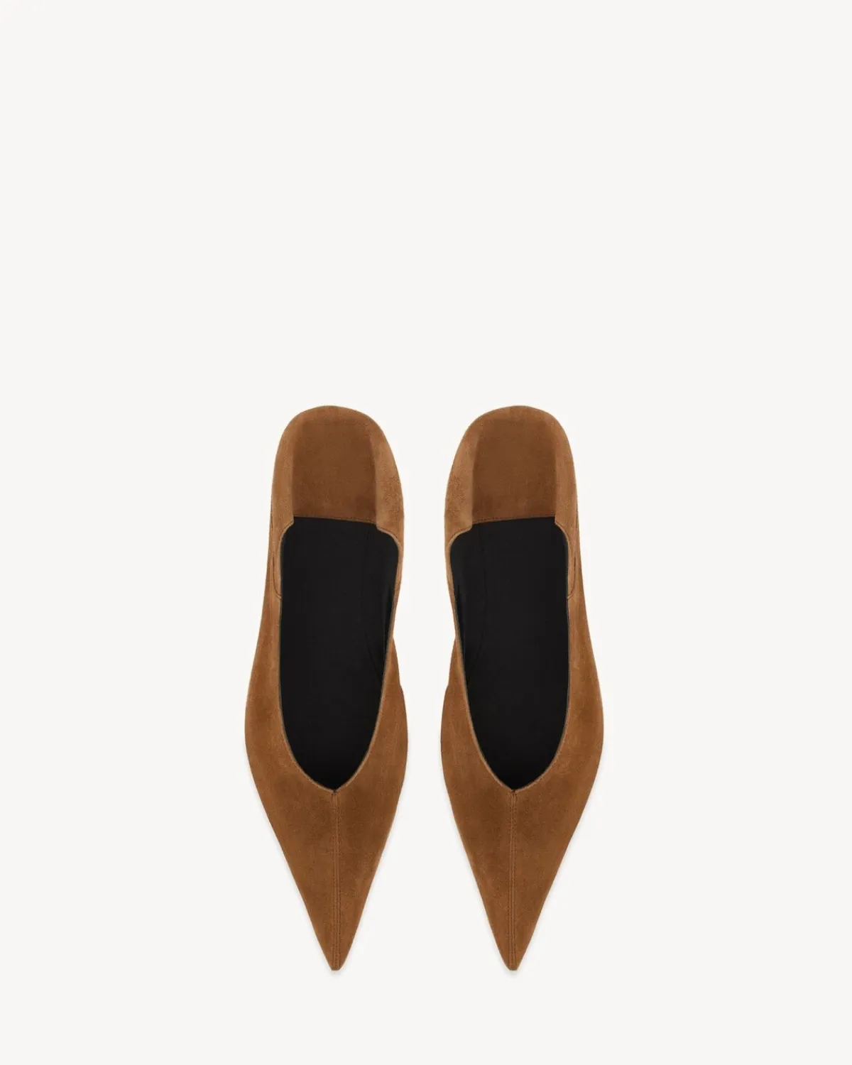 Saint Laurent Flats-NOUR slippers in suede LAND