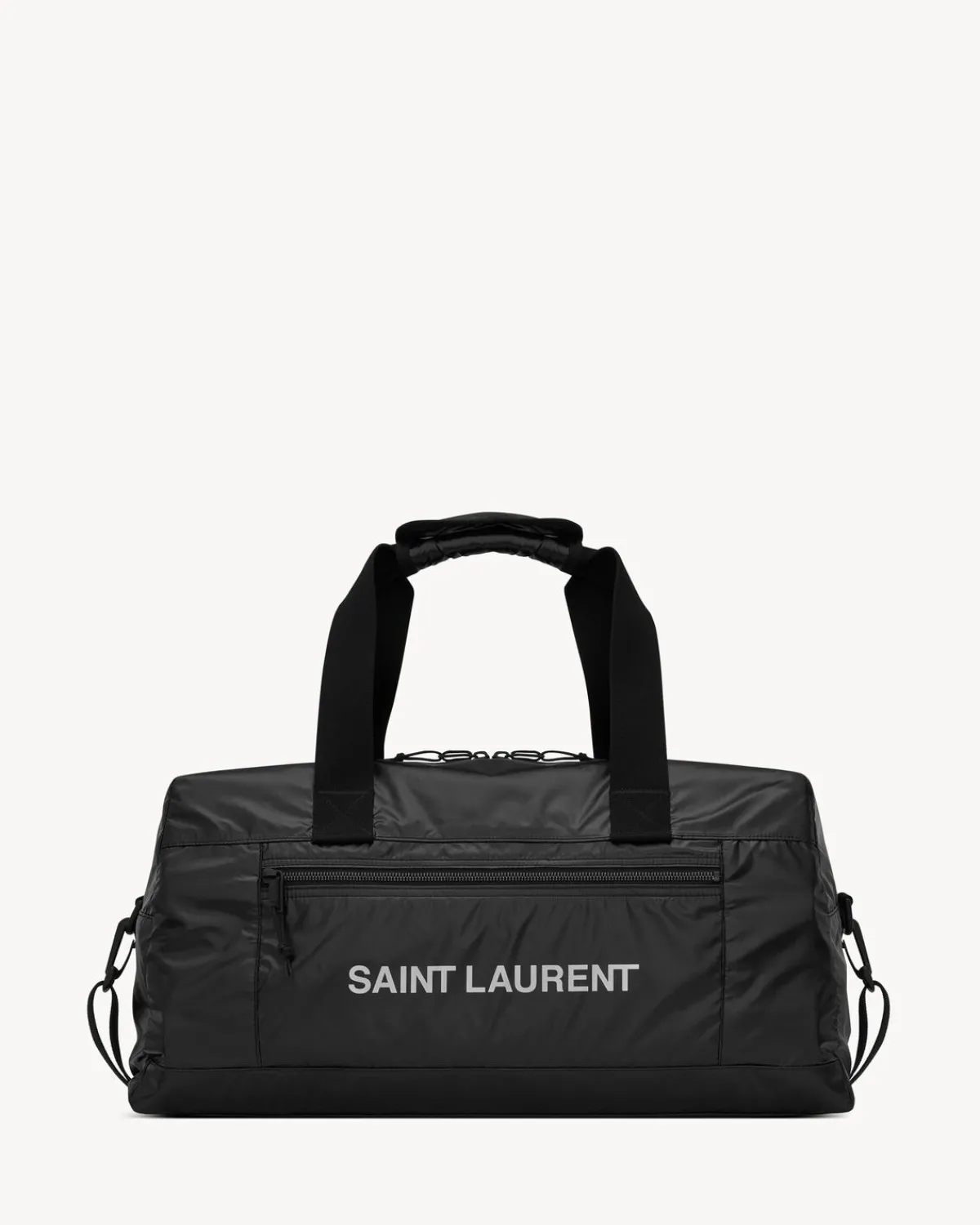 Saint Laurent Travel Bags-NUXX DUFFLE IN NYLON BLACKANDPLATINUM