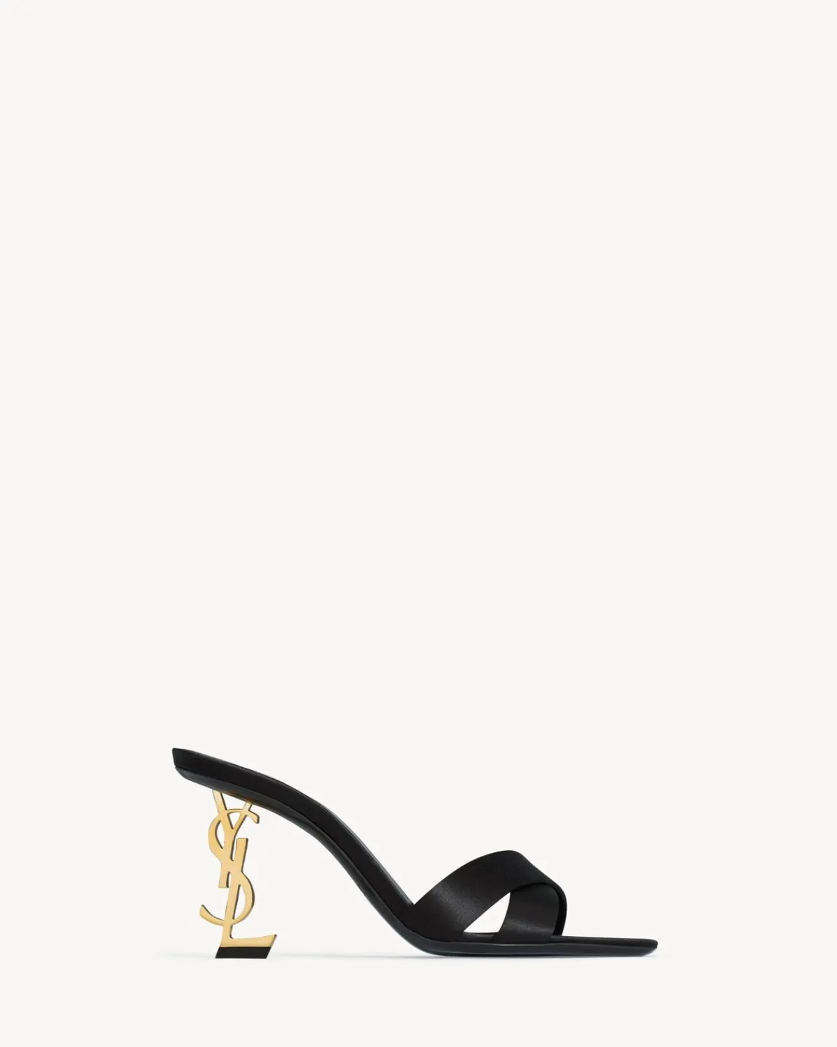 Saint Laurent Sandals | Pumps And Mules-OPYUM mules in satin crepe BLACK