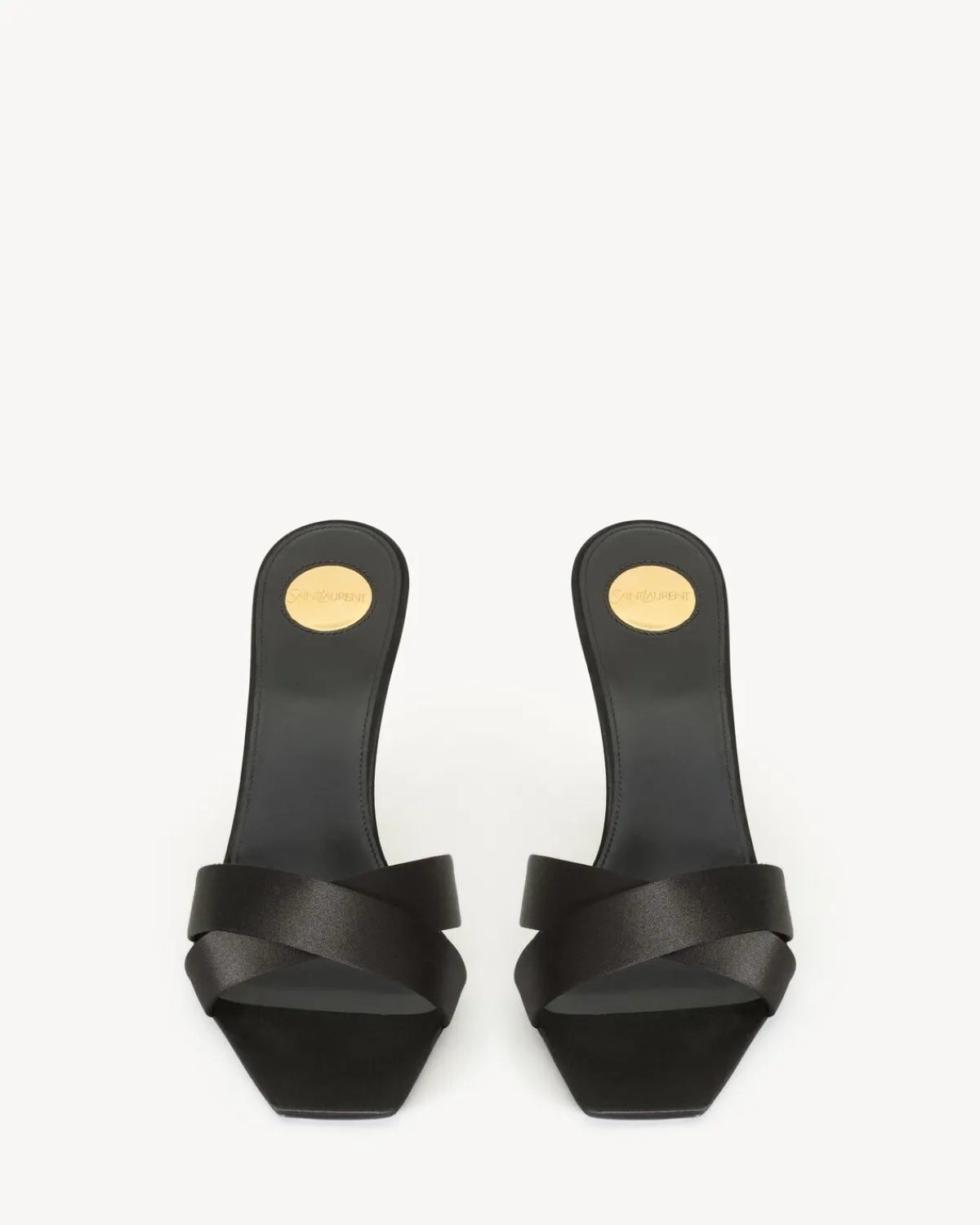 Saint Laurent Sandals | Pumps And Mules-OPYUM mules in satin crepe BLACK