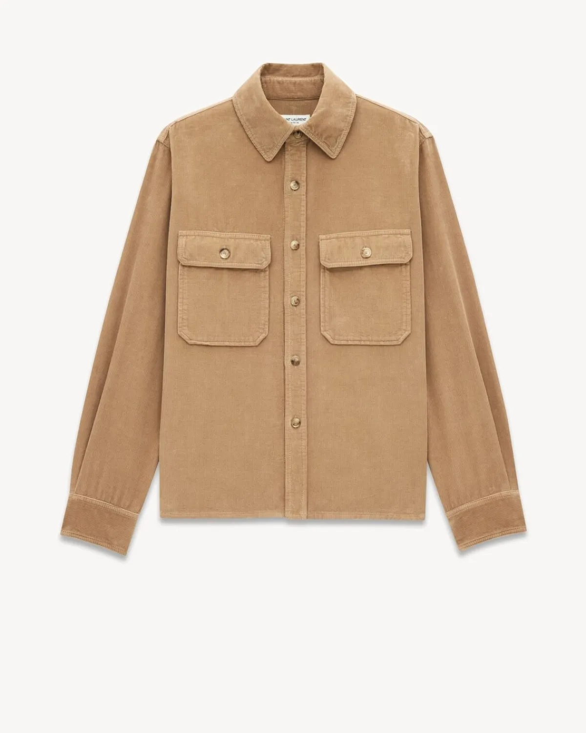 Saint Laurent Shirts | Denim-Overshirt in Corduroy BEIGE