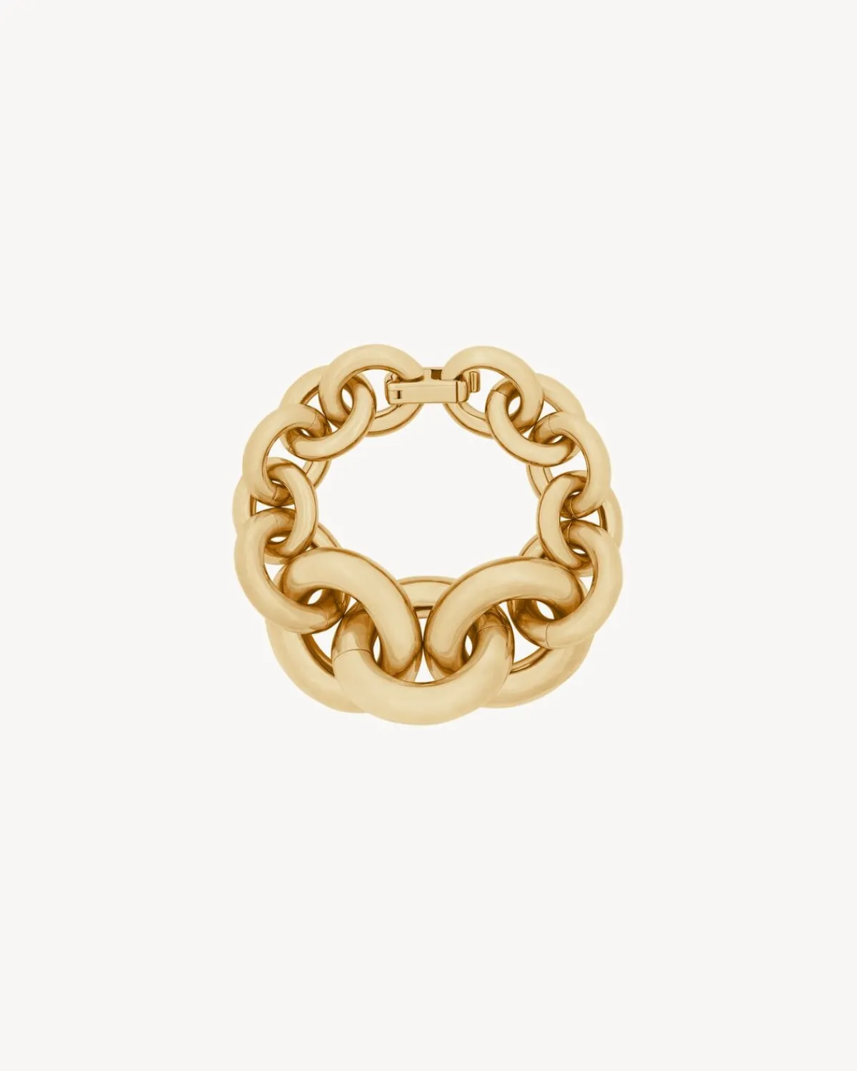 Saint Laurent Fine Jewelry-oversized graduated chain bracelet in 18K yellow gold YELLOWGOLD