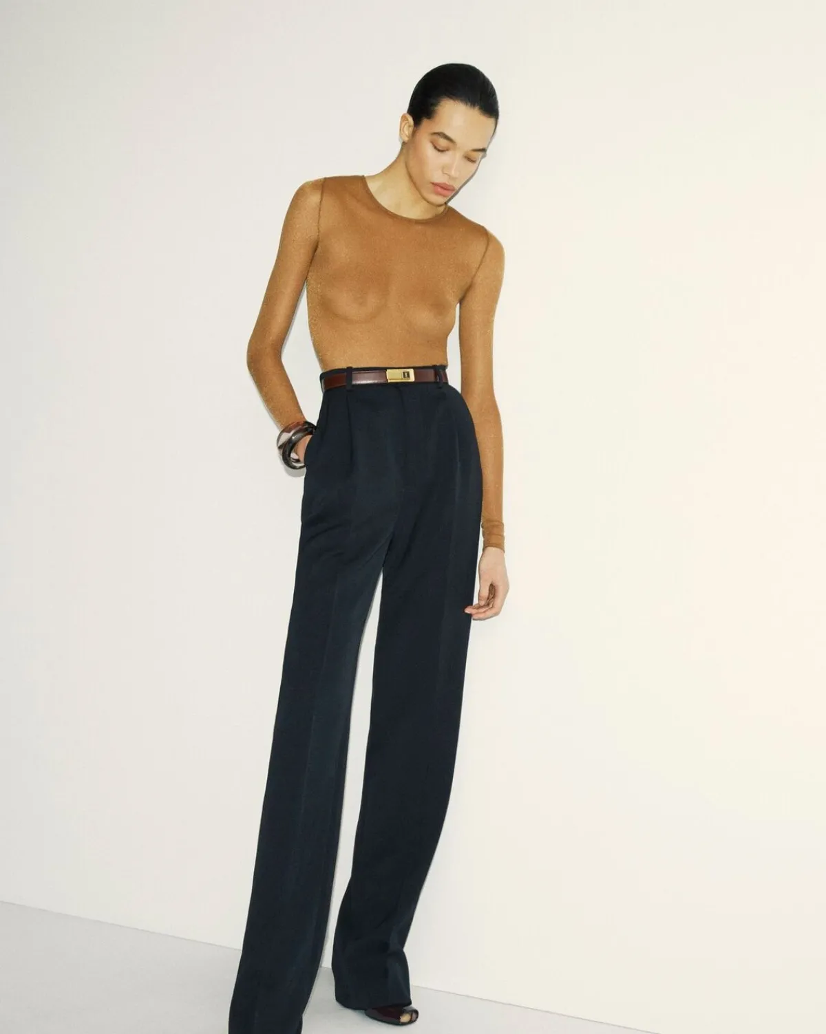 Saint Laurent Jackets And Pants-pants in GRAIN DE POUDRE BLACK