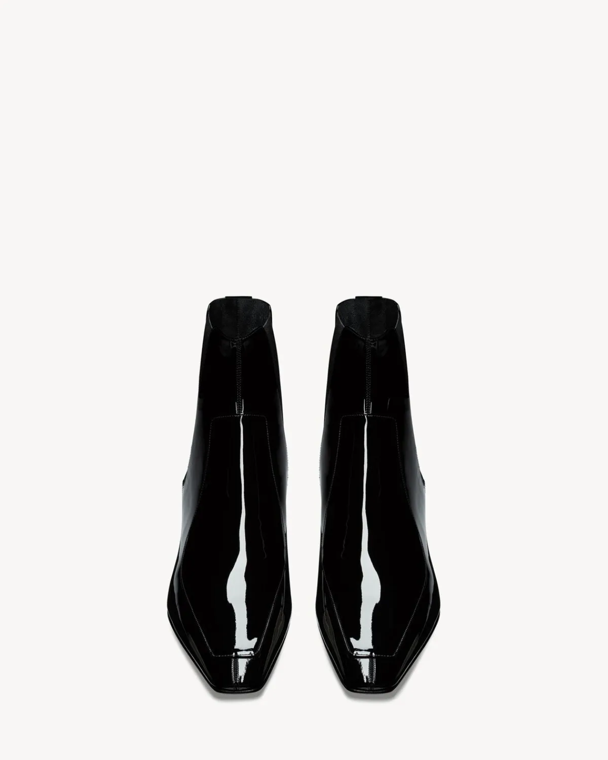 Saint Laurent Boots-PAOLO chelsea boots in patent leather BLACK