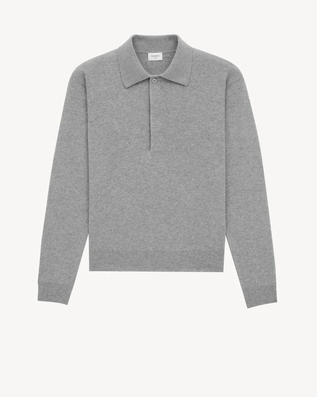 Saint Laurent Knitwear | Knitwear-polo in wool GRISCHINE