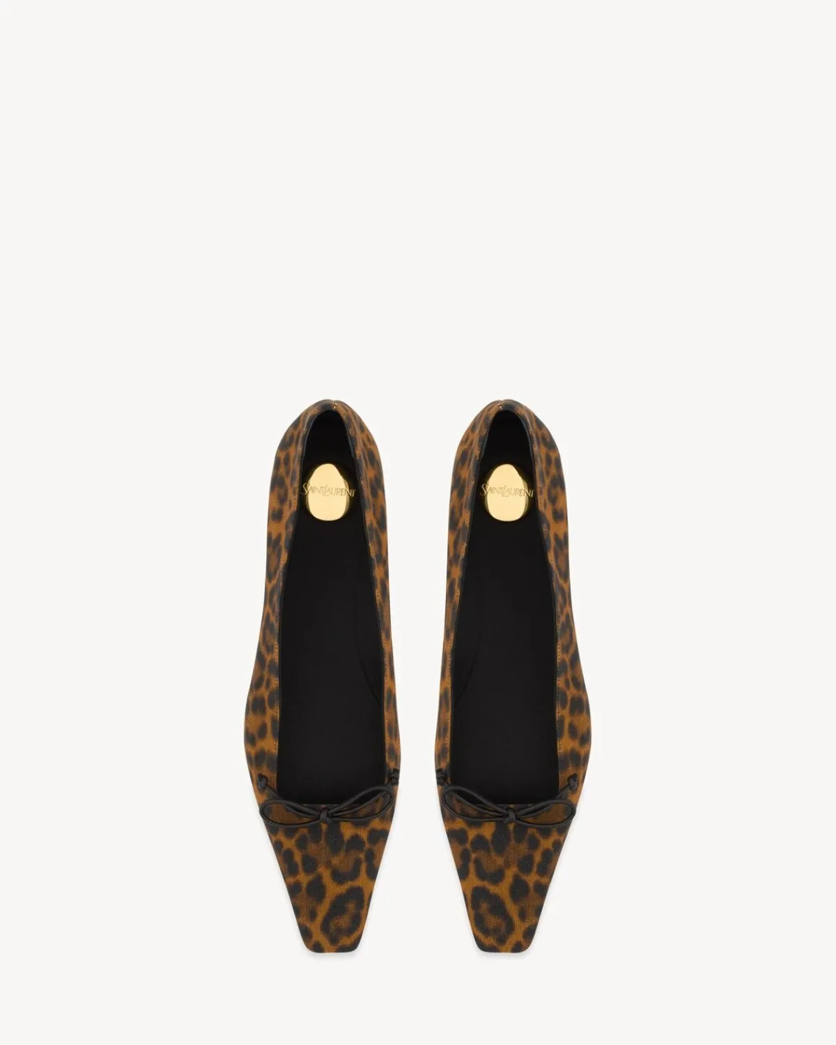 Saint Laurent Flats-POPPY ballerinas in grosgrain MANTONATURALE