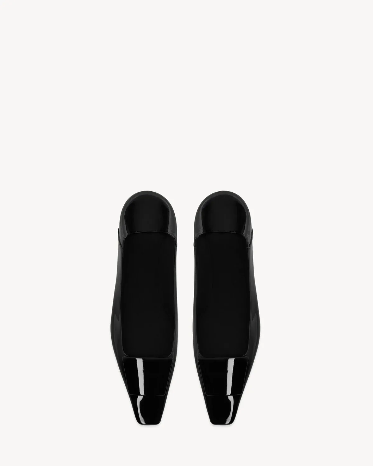 Saint Laurent Flats-POPPY ballerinas in patent leather BLACK