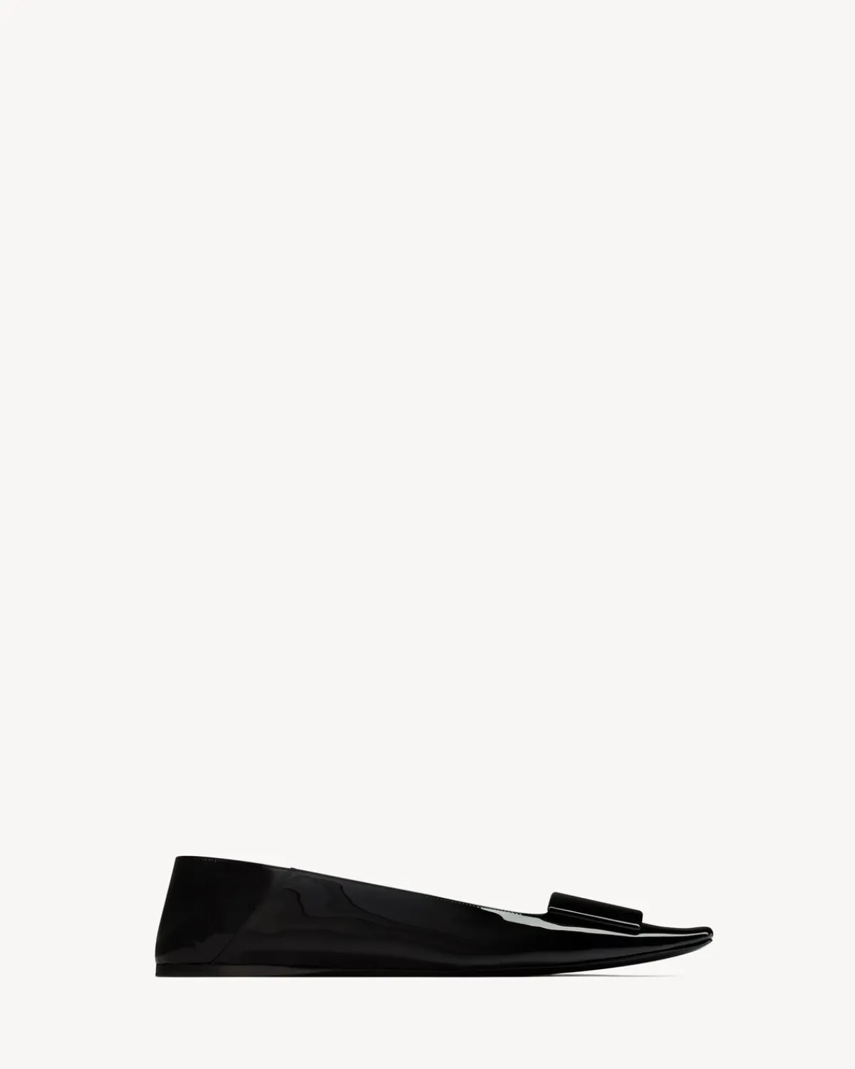 Saint Laurent Flats-POPPY ballerinas in patent leather BLACK